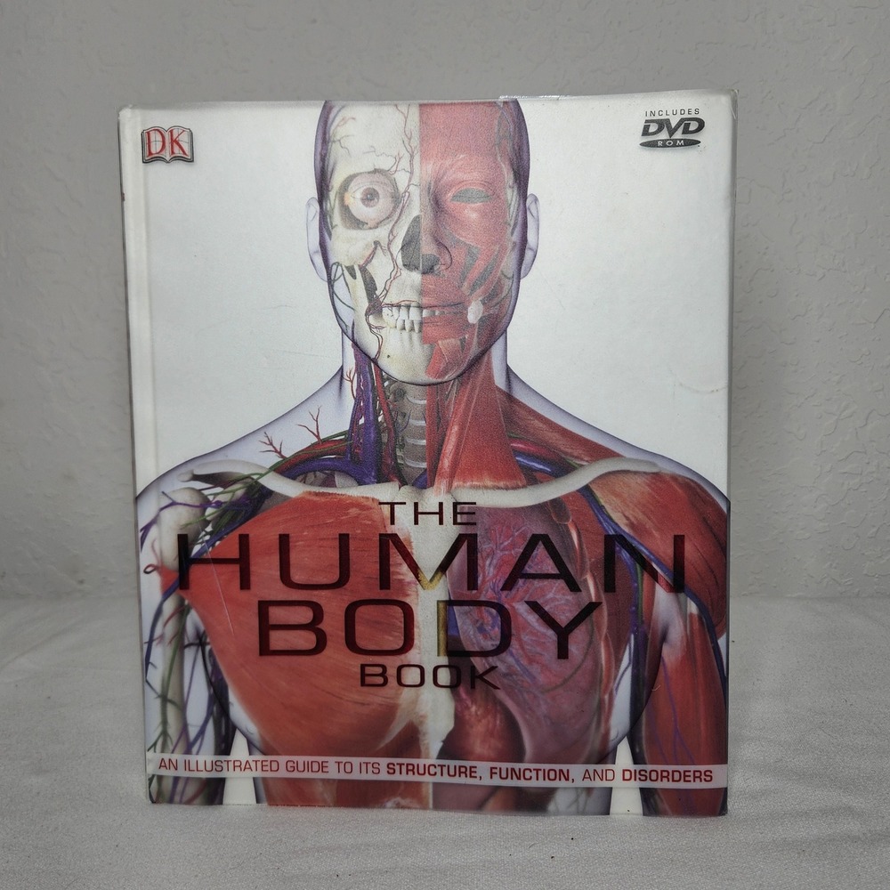 The Human Body Book DK Illustrated Guide Anatomy Physiology DVD-ROM Hardcover